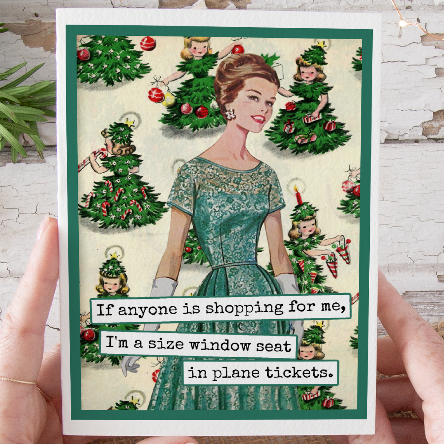 Raven's Rest Studio - Funny Christmas Card. If Anyone Is Shopping For Me...
