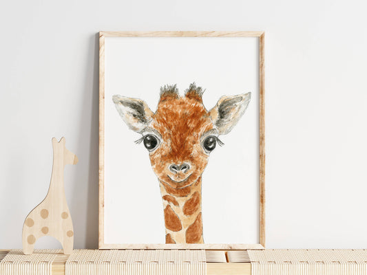WLDFLWR Studio -  Giraffe Art Print