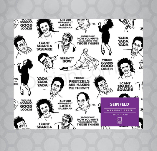 Seinfeld Gift Wrap 24"x36" Sheet