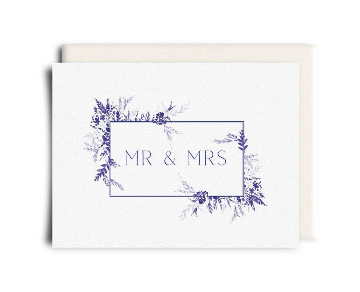 Inkwell Cards - Mr & Mrs | Wedding Greeting Card