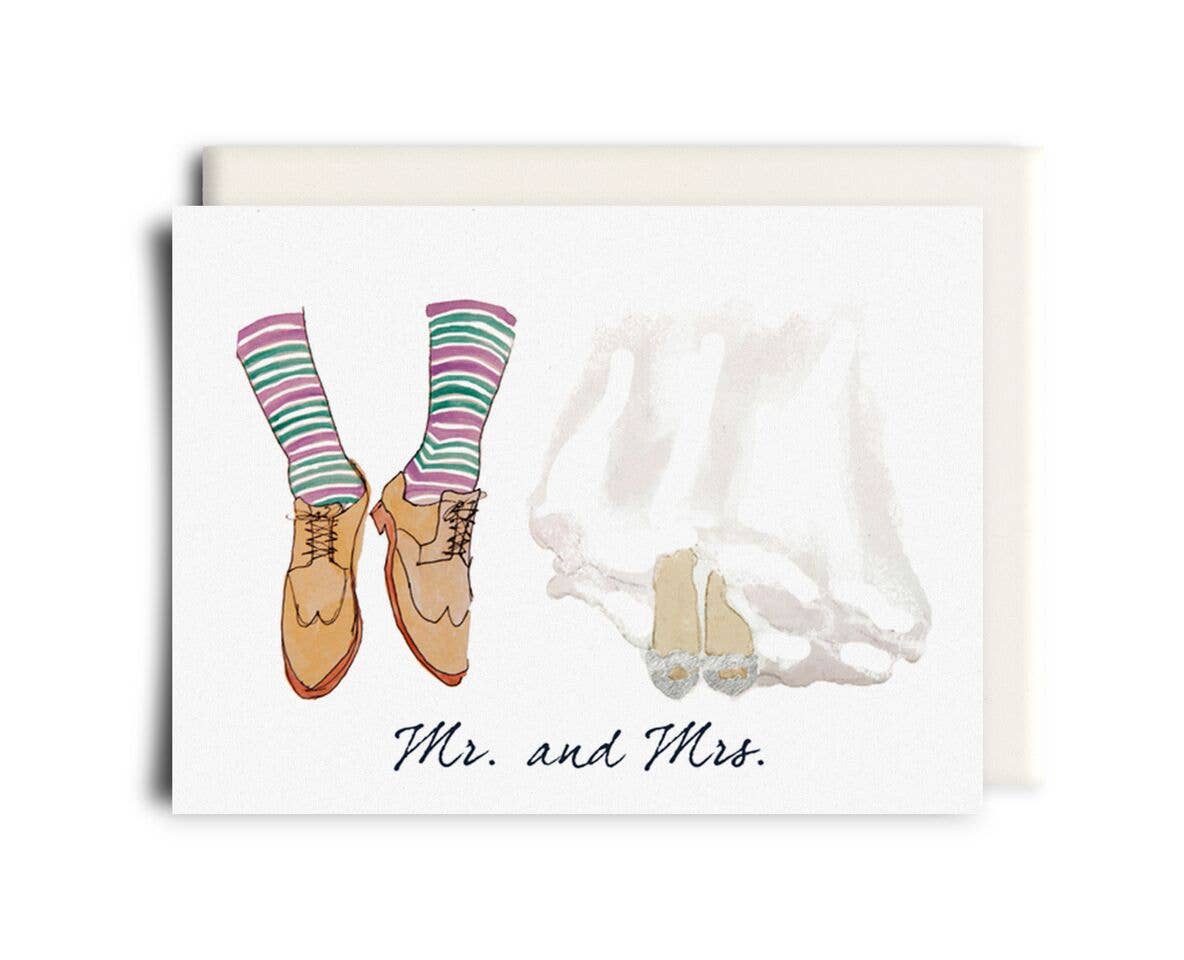 Inkwell Cards - Mr. & Mrs. Shoes | Wedding Greeting Card