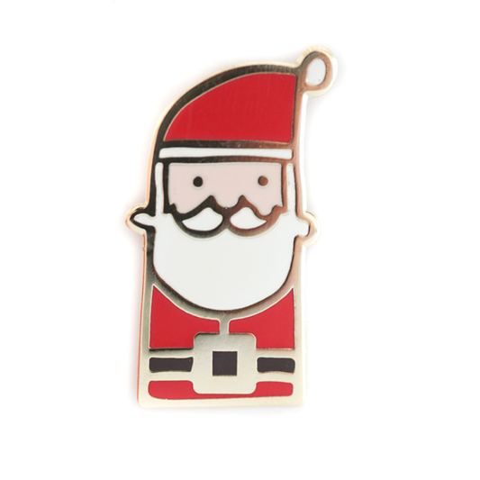 Enamel Pin, Santa: -34.4 mm x 19.4 mm
