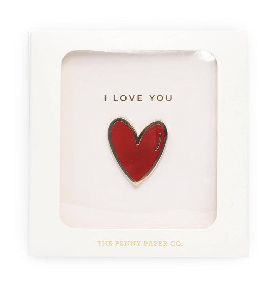 The Penny Paper Co. - I Love You | Enamel Pin Boxed Gift Set