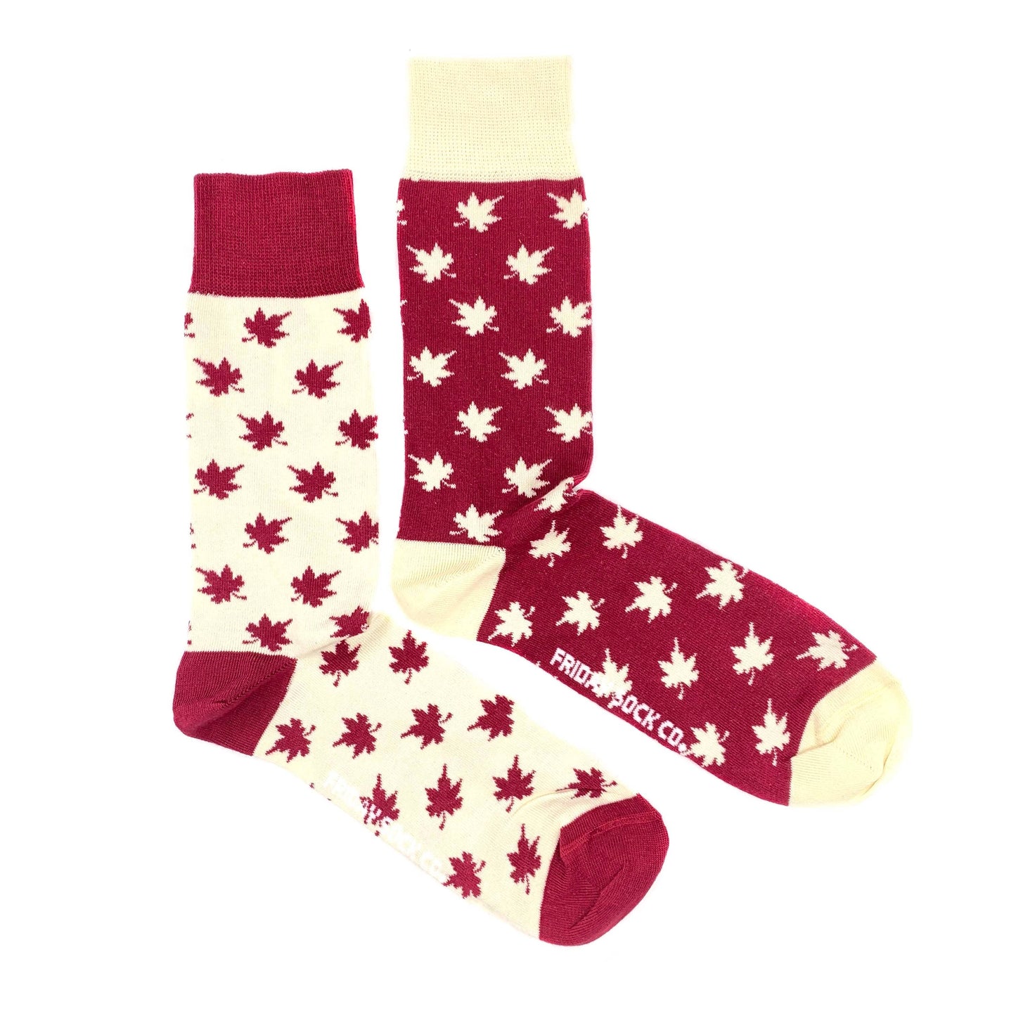 Friday Sock Co. - Men’s Socks | Maple Leaf | Canadiana | Red and White