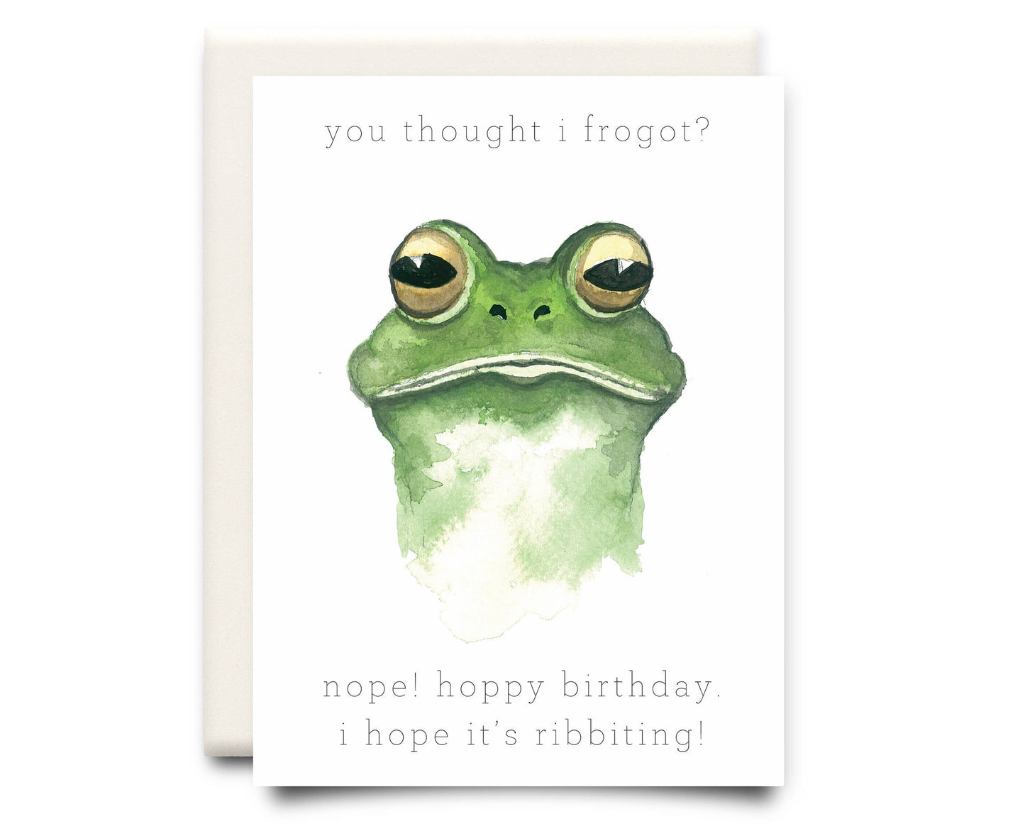 Inkwell Cards - You thought I frogot? | Birthday Greeting Card