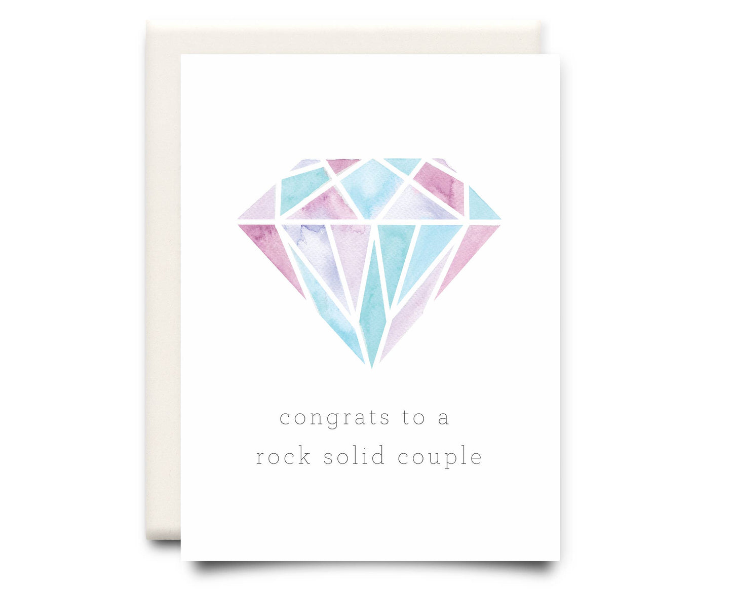 Inkwell Cards - Rock Solid Couple | Wedding Greeting Card