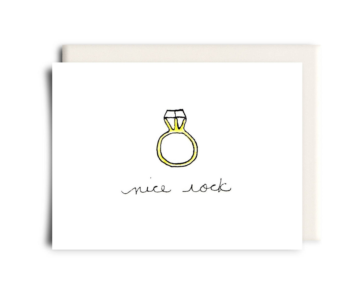 Inkwell Cards - Nice Rock | Engagement Greeting Card