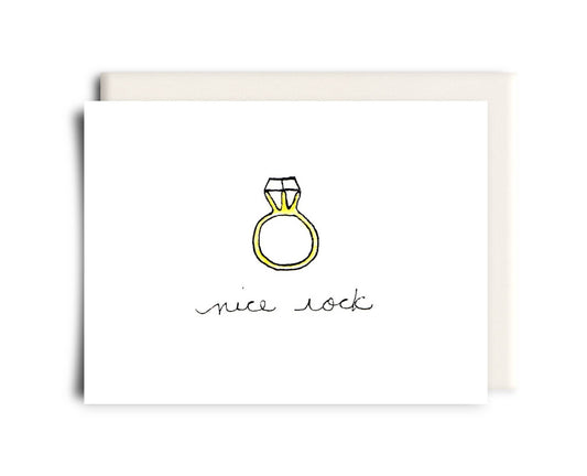 Inkwell Cards - Nice Rock | Engagement Greeting Card