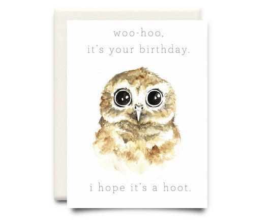 Inkwell Cards - Hope it's a Hoot | Birthday Greeting Card