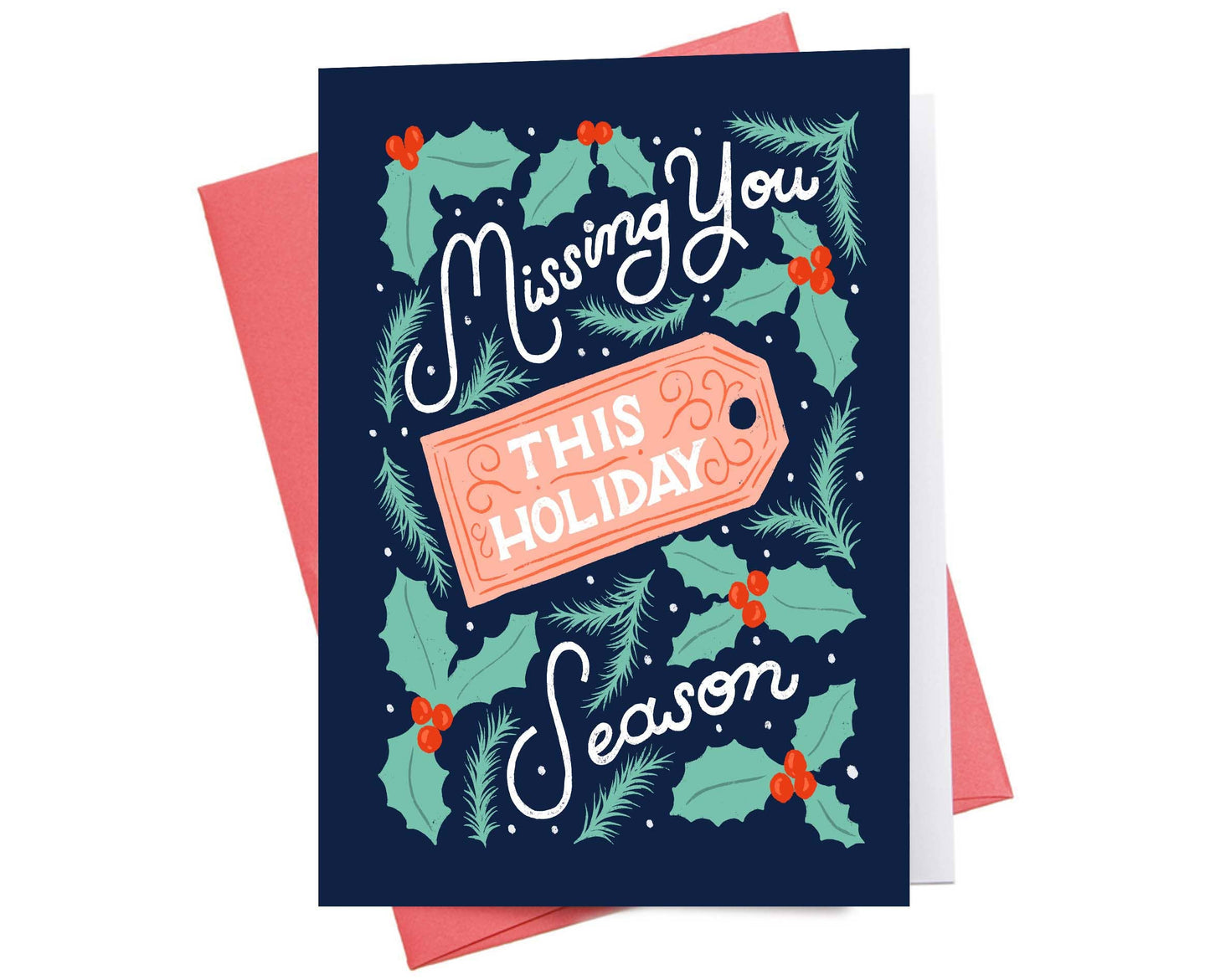 Missing You Blue | Christmas Greeting Card