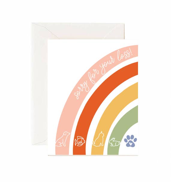 Jaybee Design - Pet Sympathy "Sorry For Your Loss" - Greeting Card
