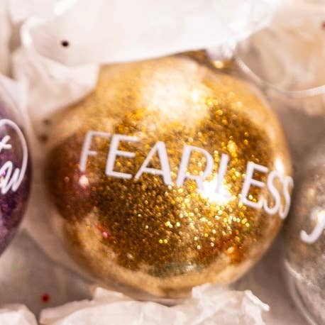 brattyropes - Taylor Swift Christmas Ornament | Glitter Ornaments | Eras: Fearless