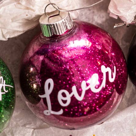brattyropes - Taylor Swift Christmas Ornament | Glitter Ornaments | Eras: Lover
