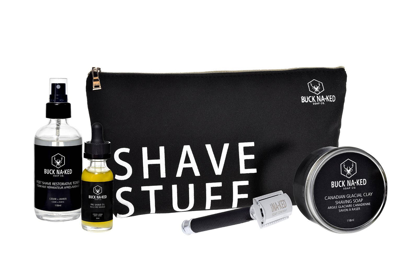 Shave Stuff Kit - Buck Naked Soap Company