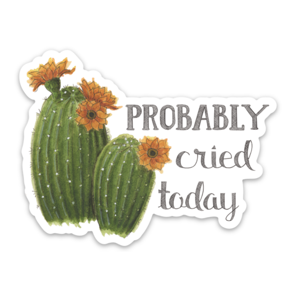 Naughty Florals - Probably Cried Today Sticker