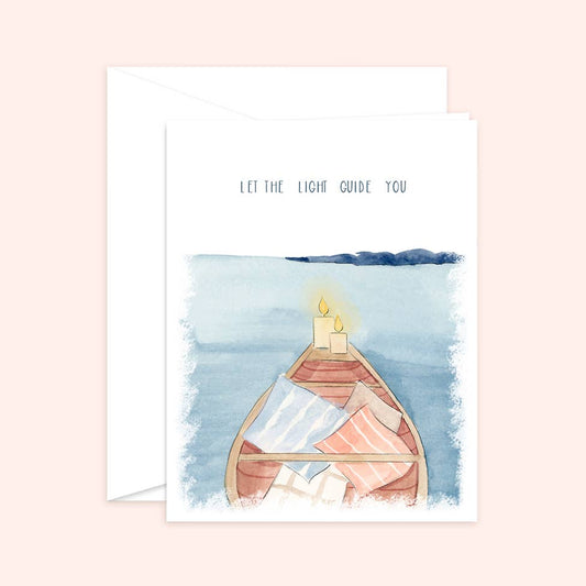 Almeida Illustrations - Let the Light Guide You - Sympathy Greeting Card