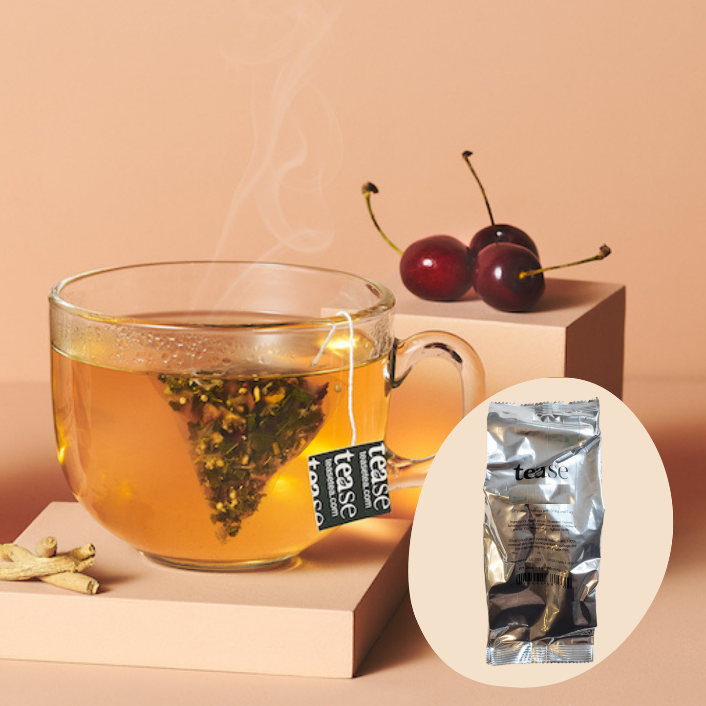 Tease - Chill Out Cherry Tea Refill | All Natural Adaptogenic Tea