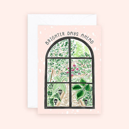 Almeida Illustrations - Mini Card - Brighter Days Ahead -Encouragement Enclosure Card