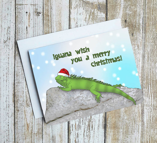 Iguana Wish You A Merry Christmas