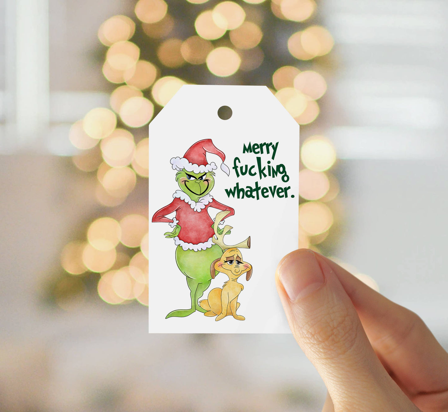 Merry fucking whatever Grinch Tag - Creativien Studio