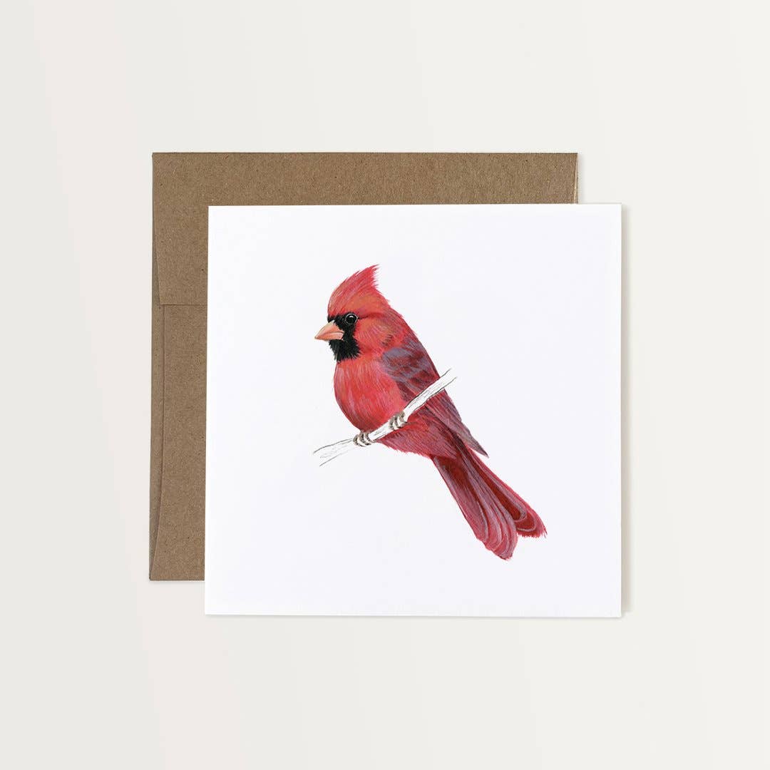 Emilie Simpson Art & Design - Northern Cardinal Card