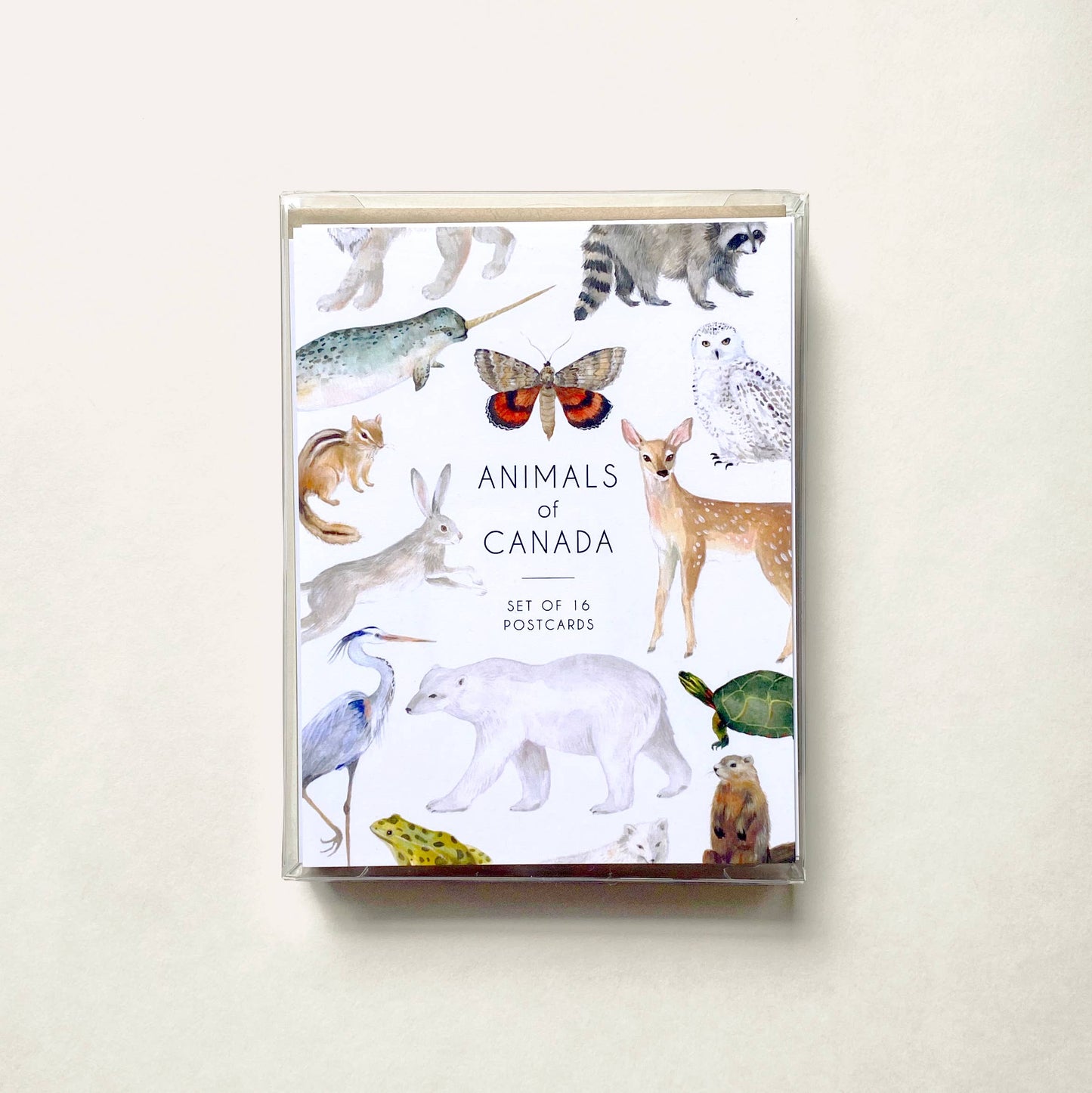 Emilie Simpson Art & Design - Animals of Canada Postcard Set