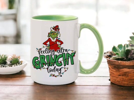 Oakbury Designs - Feelings extra Grinchy today | 15oz Mug