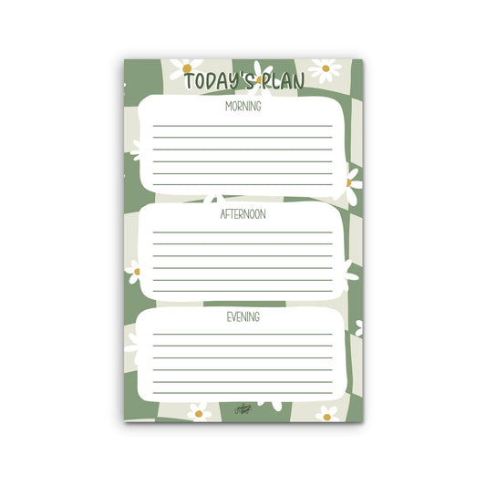 Jaybee Design - Retro Today's Plan Daily Planner - 25 pg Notepad