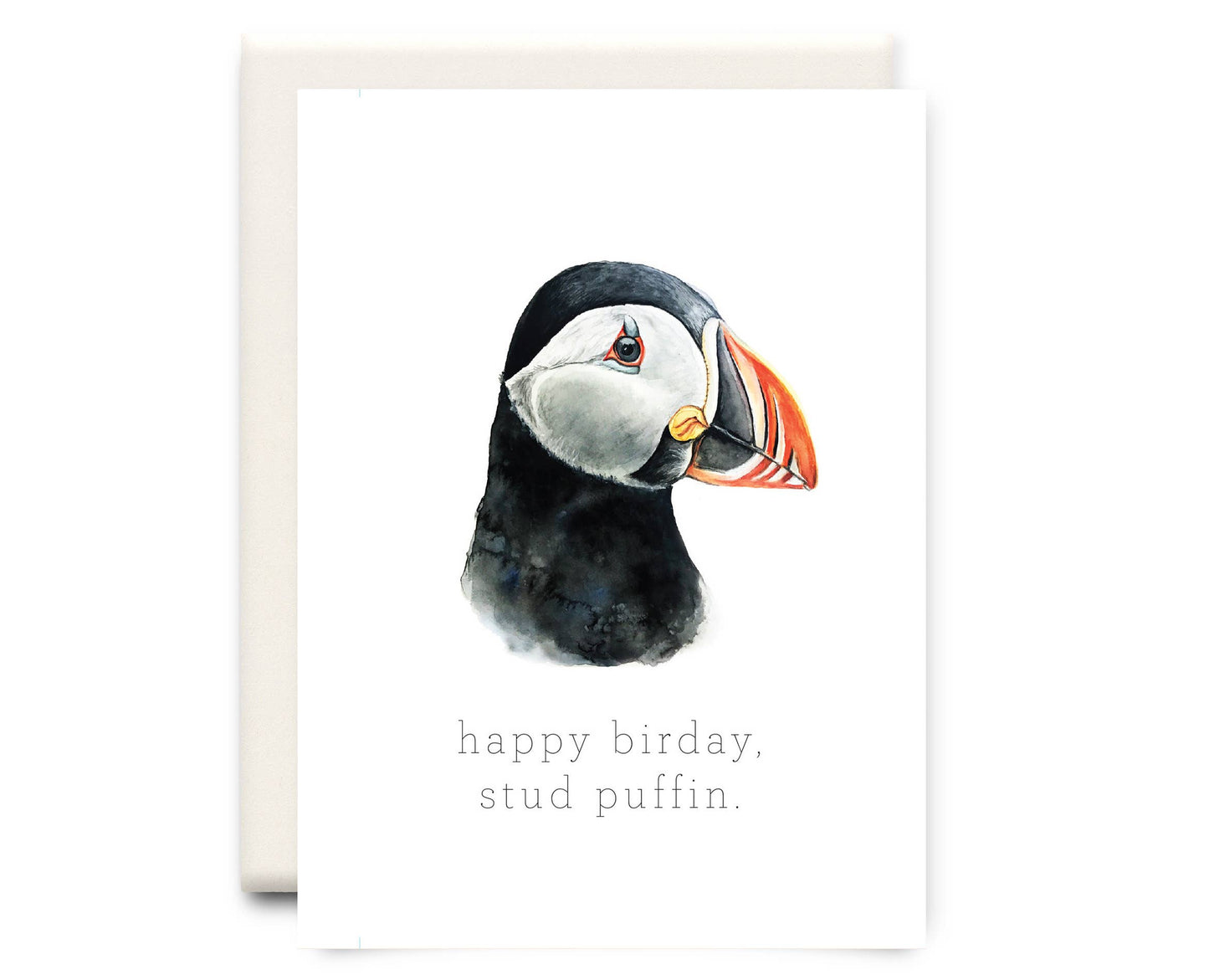 Inkwell Cards - Stud Puffin | Birthday Greeting Card