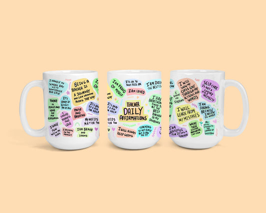 The Playful Pineapple - Teacher Daily Affirmations Mug