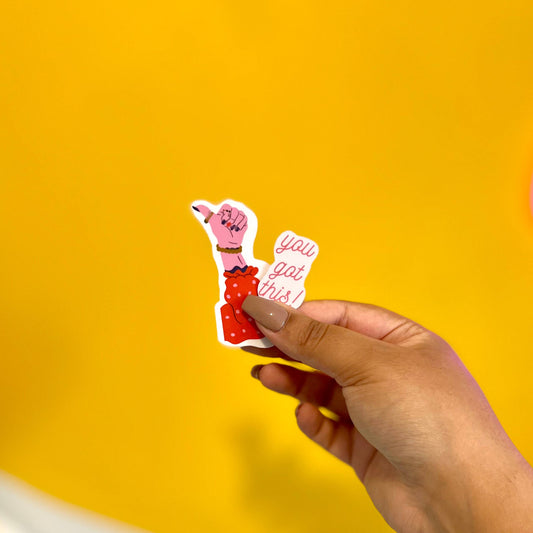 you got this thumbs up Sticker - Curly Cupcakes