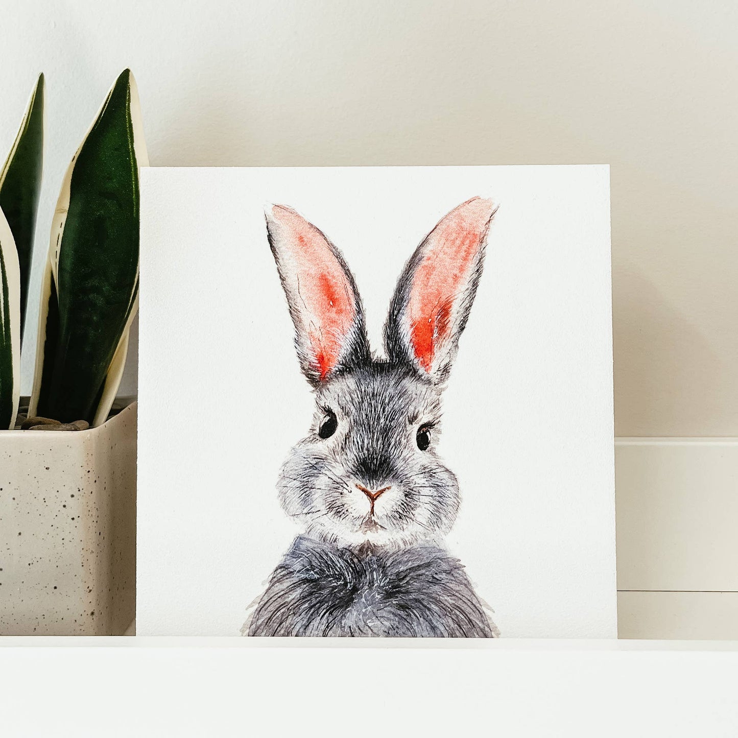 Knotty Design Co. - Watercolour Easter Bunny Mini Sign