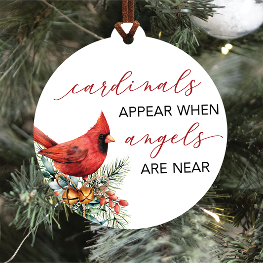 Red Cardinal Memorial Christmas Ornament