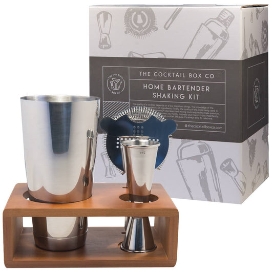 The Cocktail Box Co. - Premium Home Bartender Cocktail Kit - Boston Shaker Set