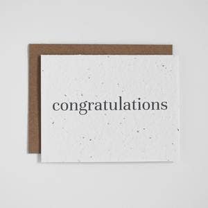 The Good Card - Plantable Greeting Card - Congratulations - Classic