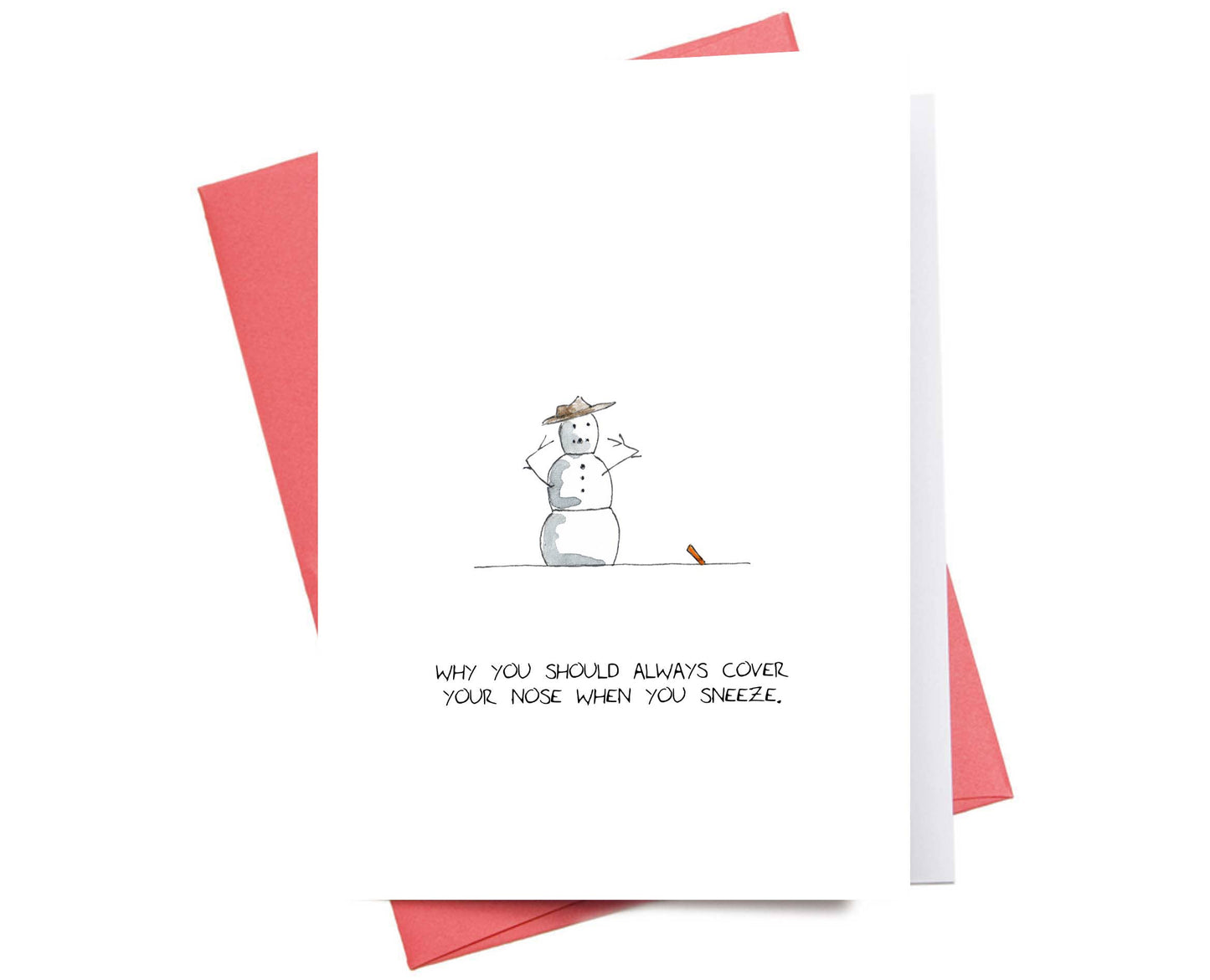 Cover Your Nose | Christmas Greeting Card