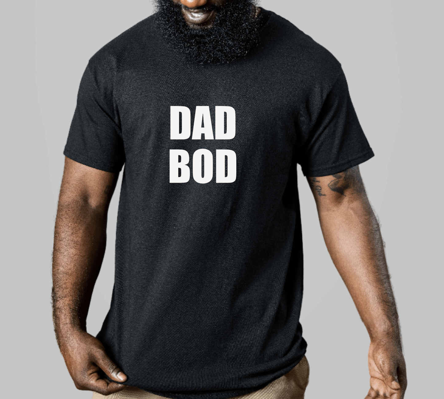 Hunter Kouture - DAD BOD Black T-Shirt, Gift for Father's Day, Dad Shirts
