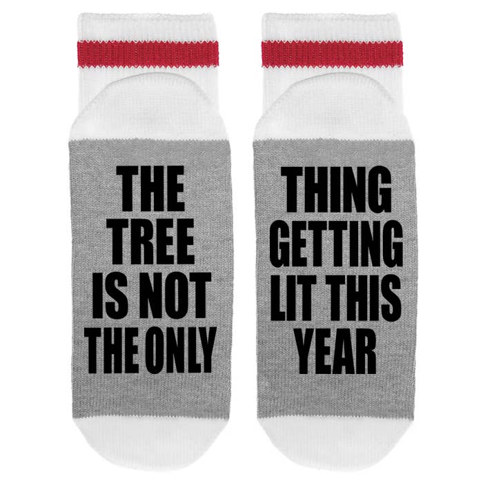 MENS - The Tree Is Not The Only Thing Getting Lit This Year - Sock Dirty to Me