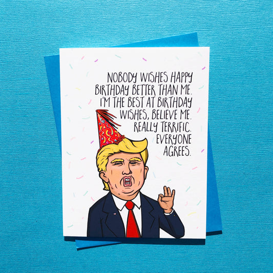 Top Hat and Monocle - The Best at Birthdays Card