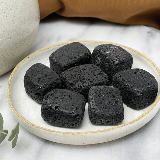 Subject II Change - Polished Black Lava Stones