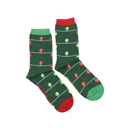 Women's Socks | Ugly Christmas String Lights | Mismatched: Women’s 5 – 10