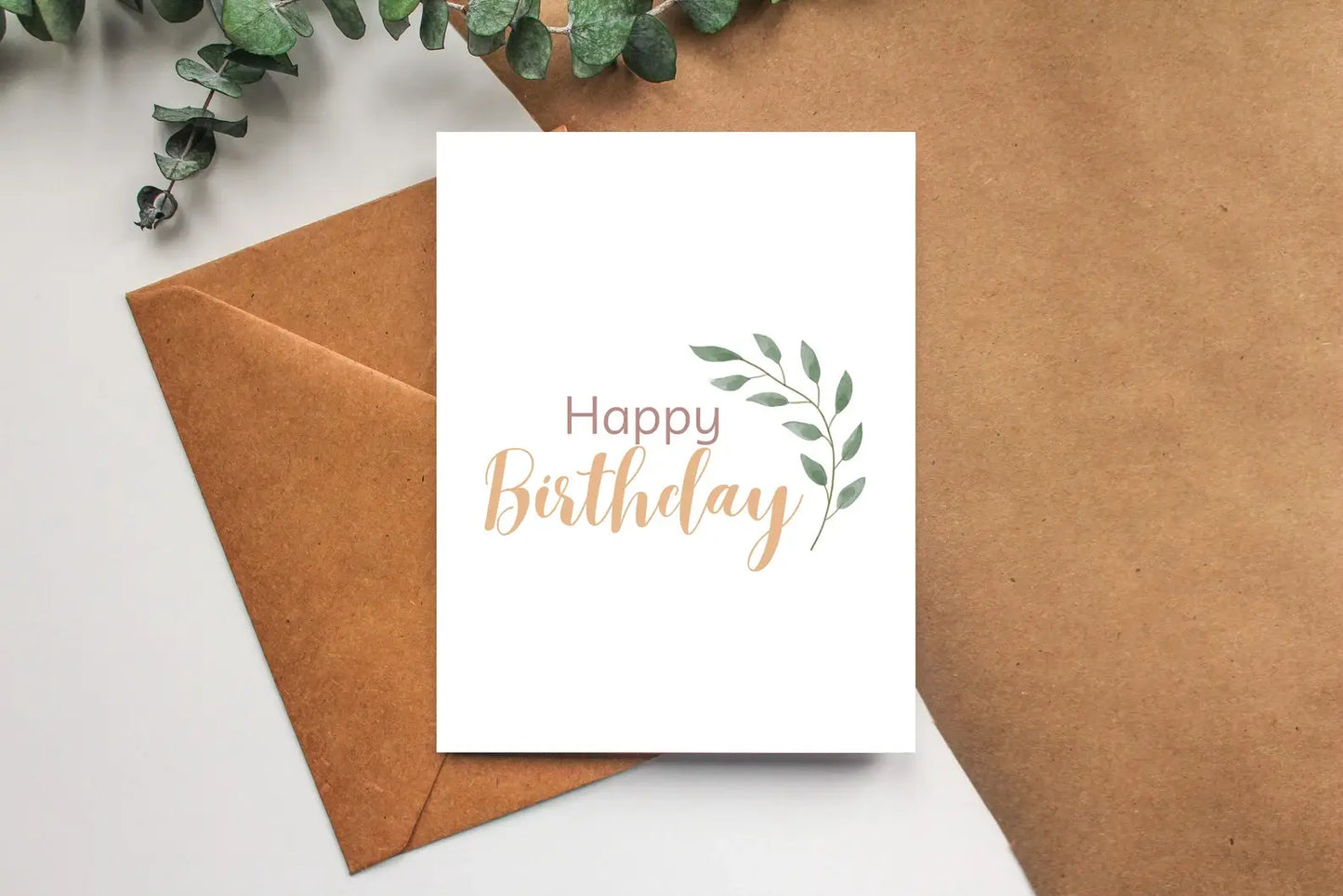 Boho Happy Birthday Greeting Cards