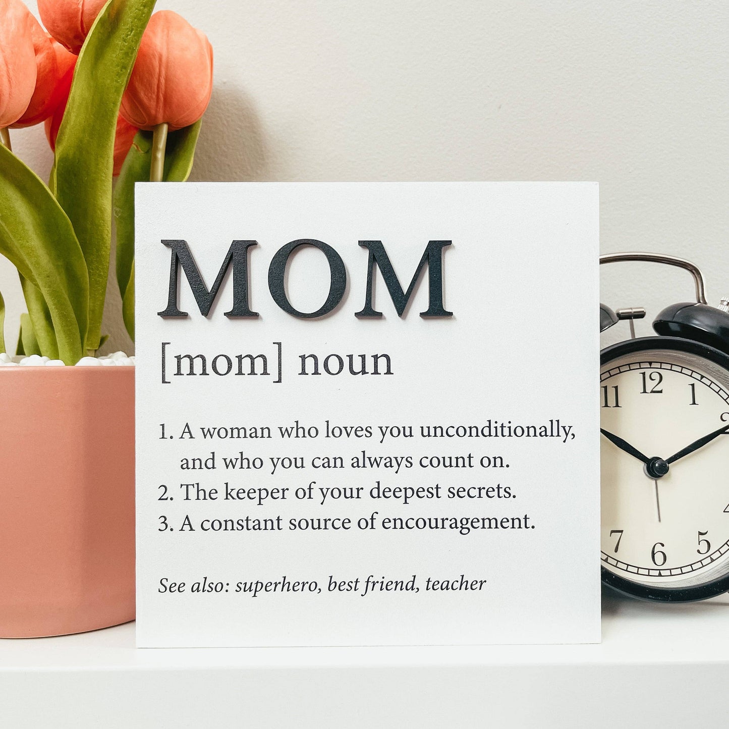 Knotty Design Co. - Mom Definition Mini Sign