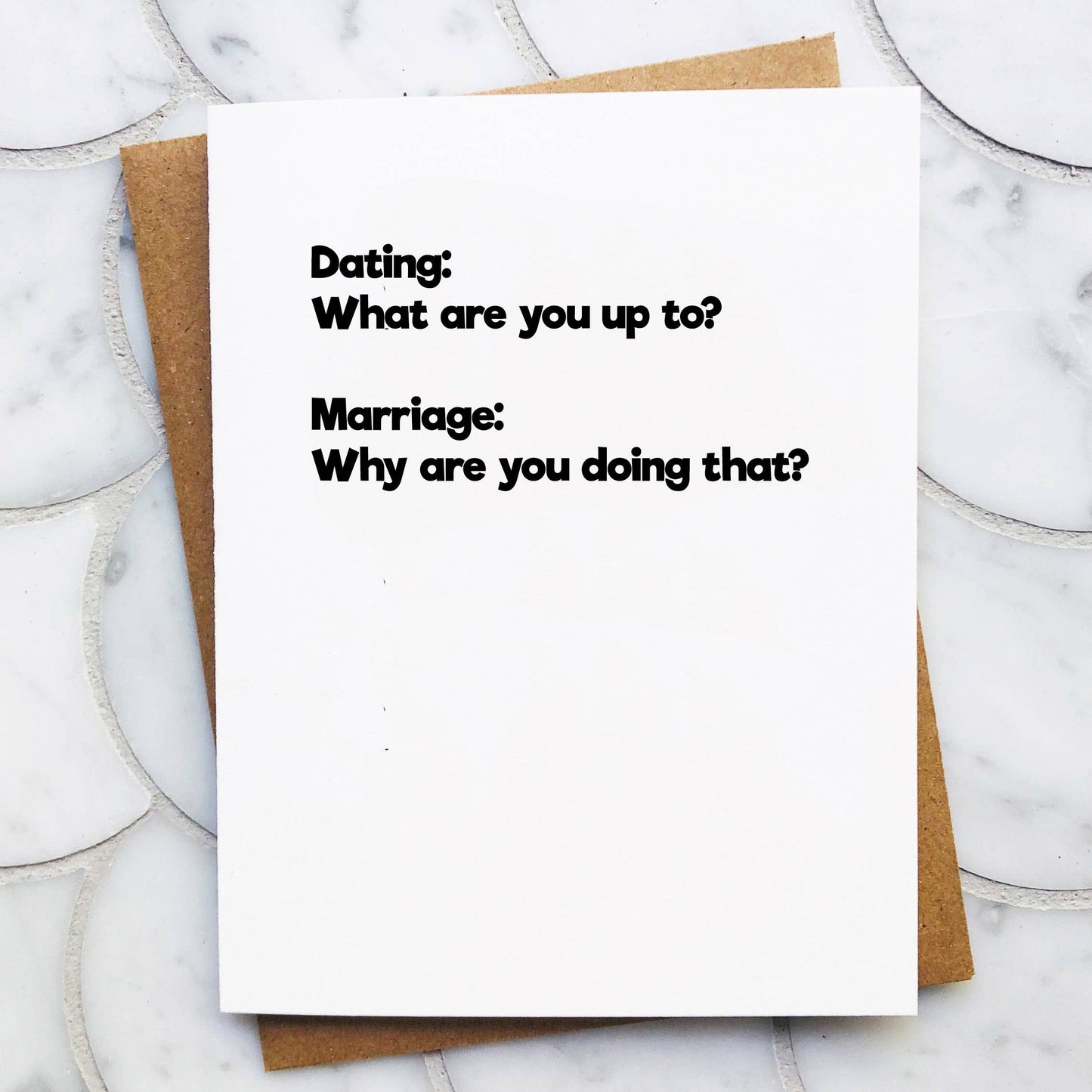 Top Hat and Monocle - Dating vs Marriage #2 - Funny Valentine / Anniversary Card