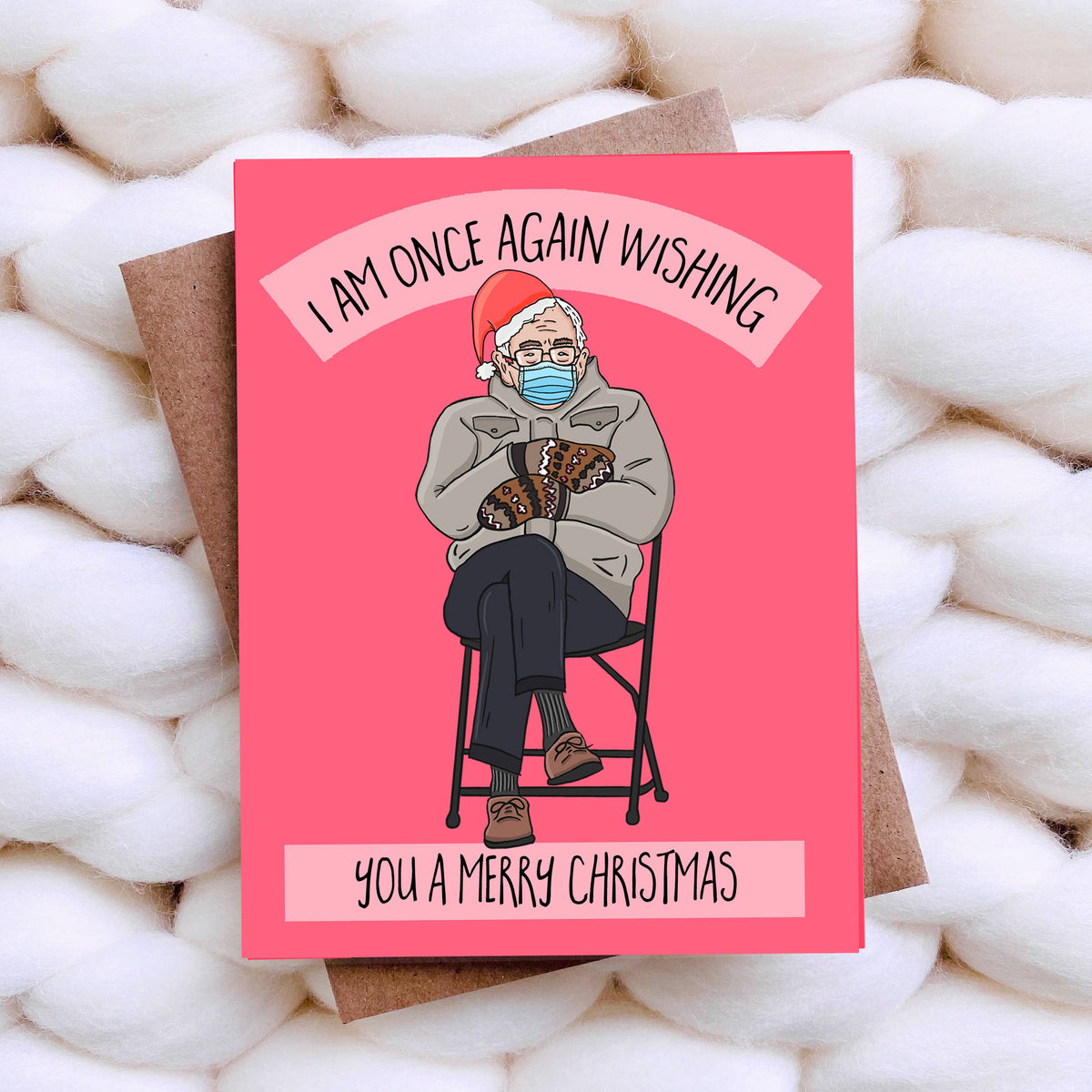 Funny Christmas Card - Bernie Holiday Card