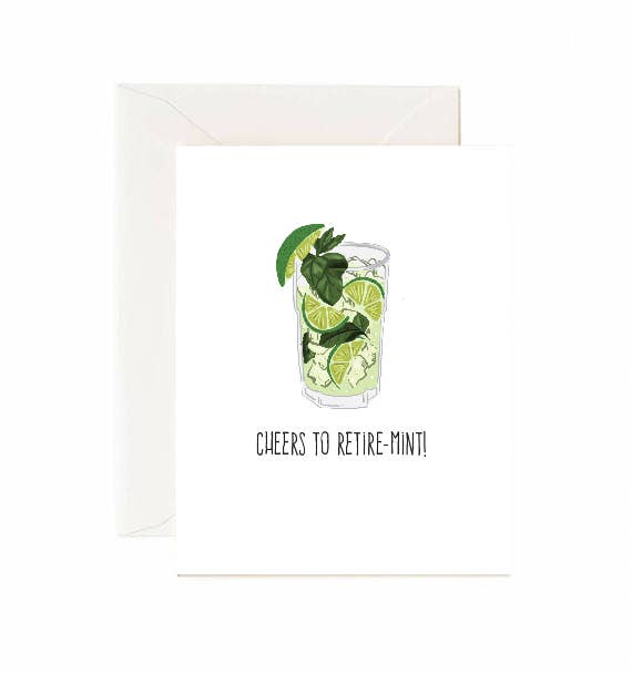 Jaybee Design - Cheers To Retire-mint! - Greeting Card