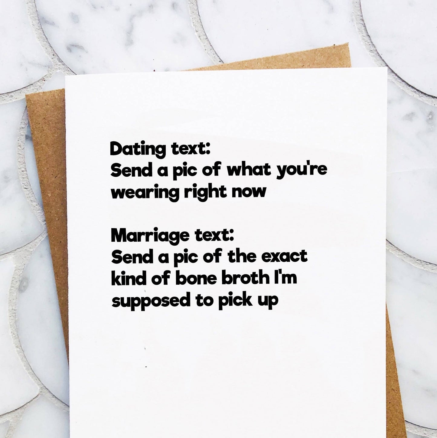 Top Hat and Monocle - Dating vs Marriage Texts Funny Valentine Anniversary Card