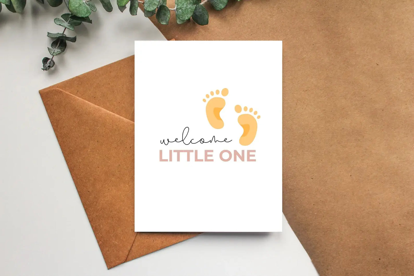 Welcome Little One - New Baby Greeting Card