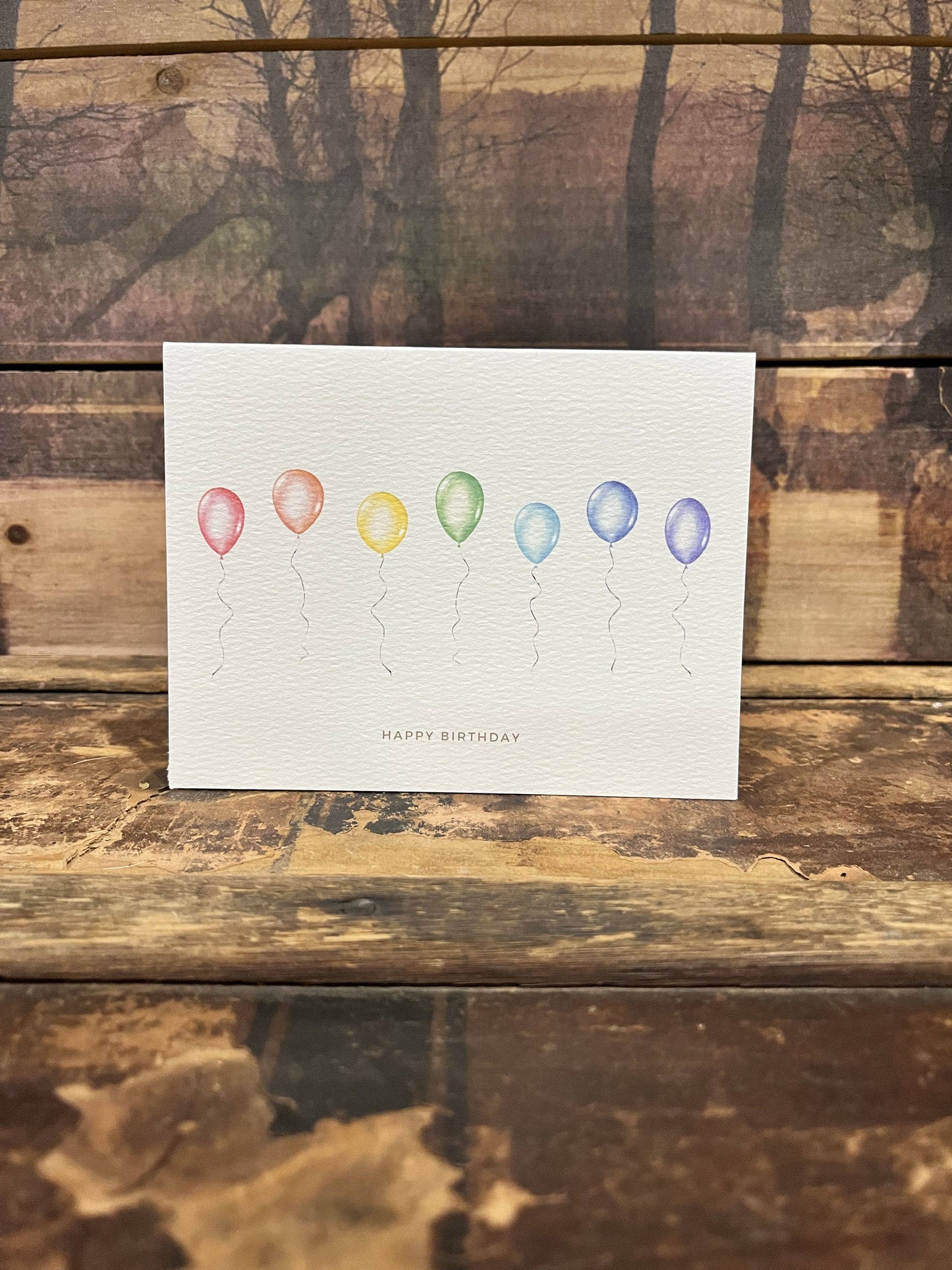 Paper Kuts - "Happy Birthday" Balloon Card, Includes Kraft Envelope