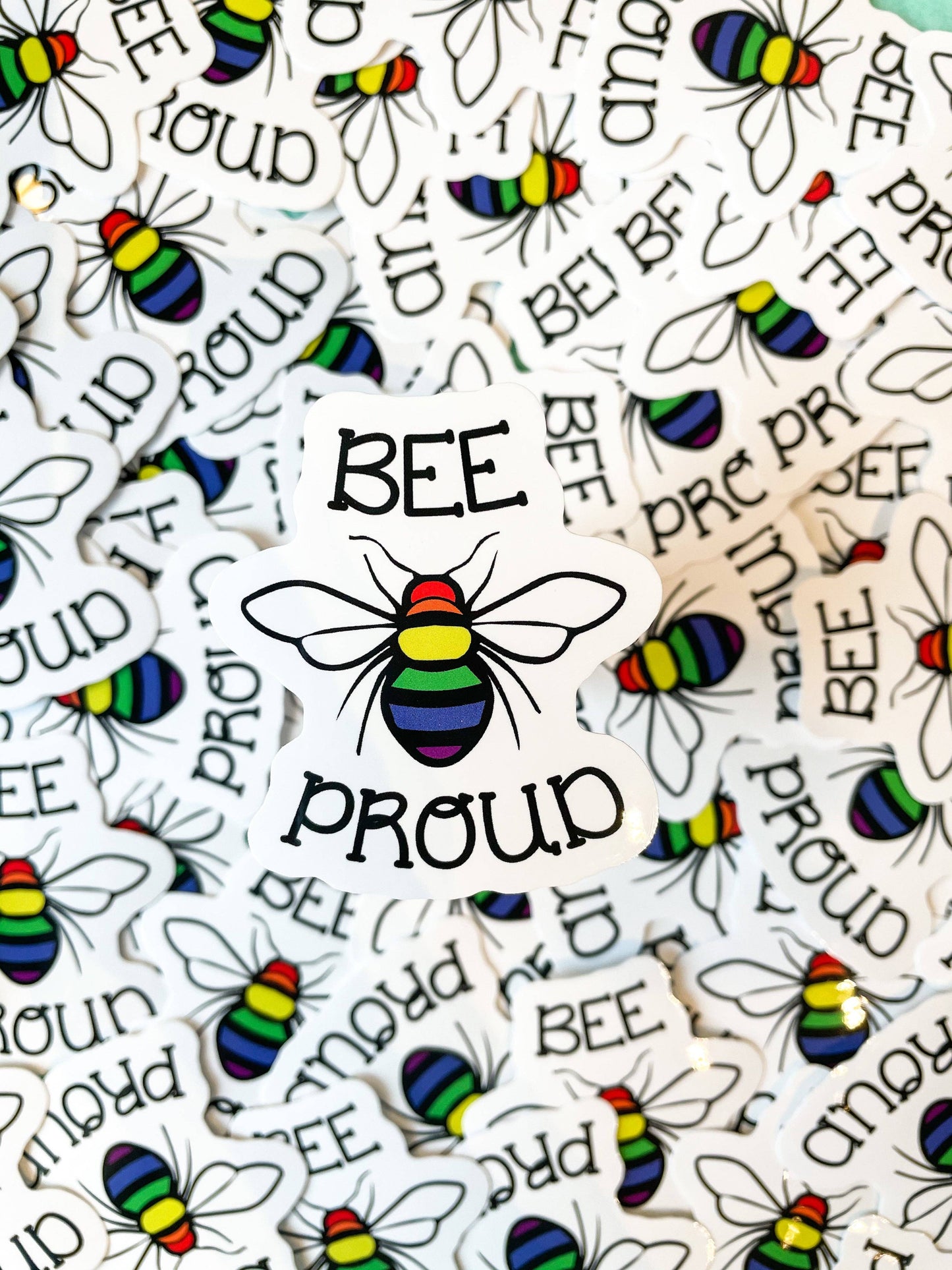 Rainbow Certified - Bee Proud LGBTQ+ Pride Rainbow Sticker